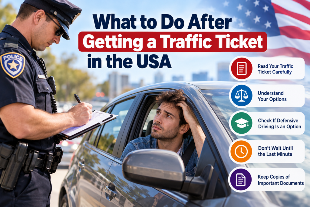 What to Do After Getting a Traffic Ticket in the USA 1 What to Do After Getting a Traffic Ticket in the USA